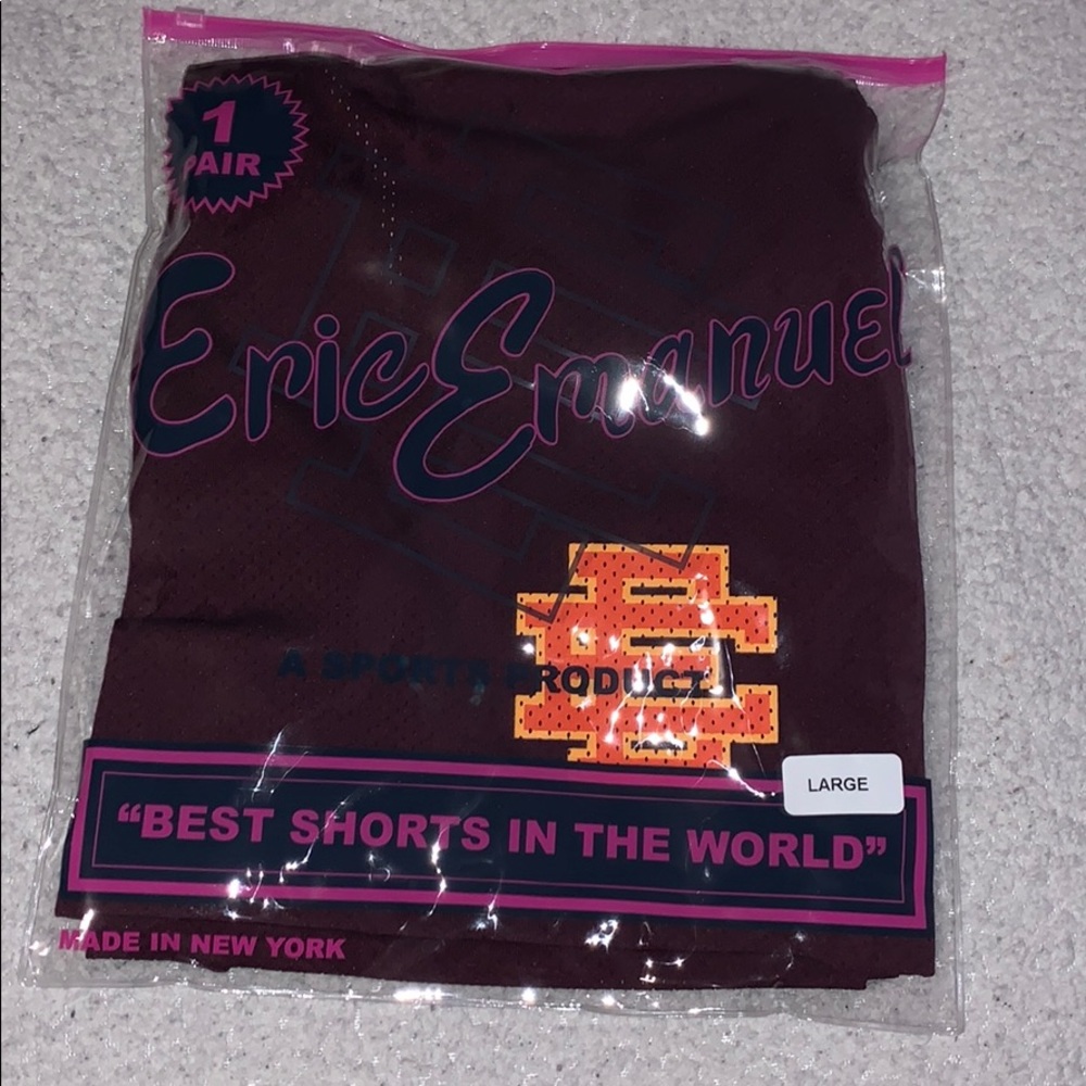 Burgundy basketball shorts